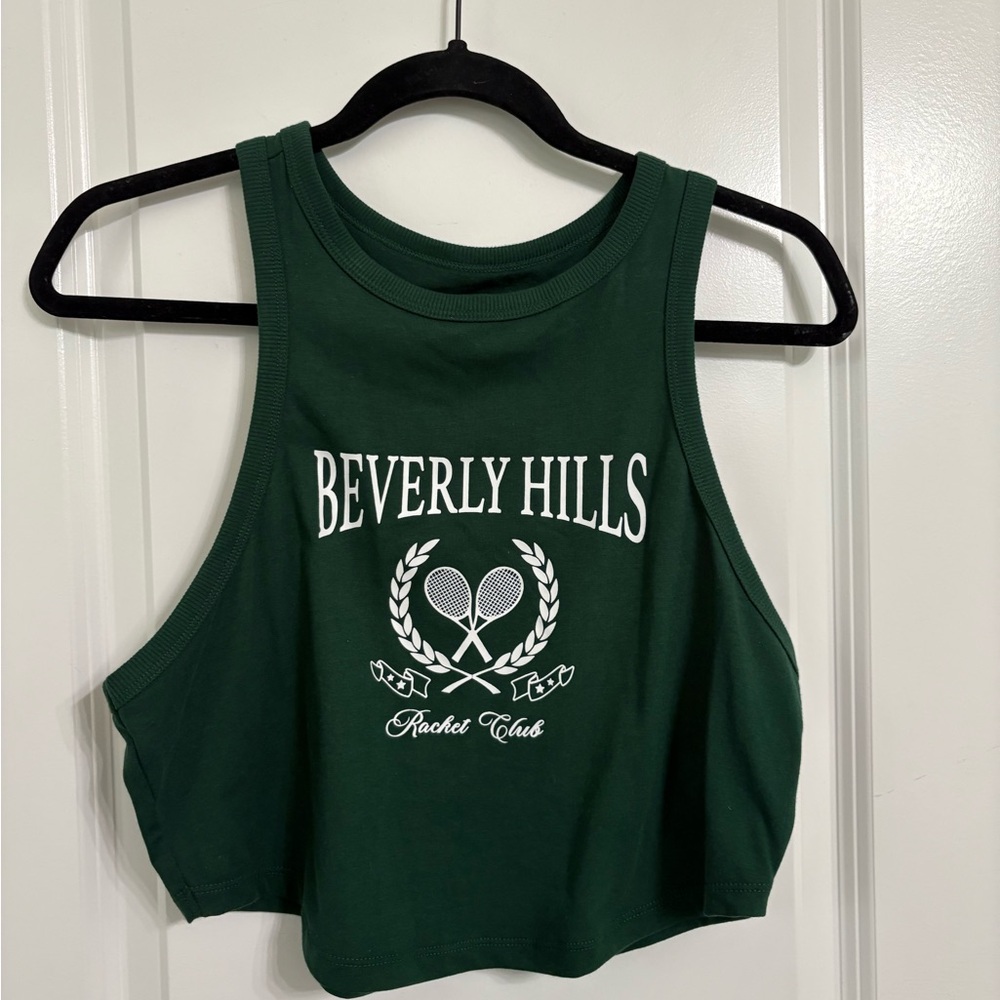Green Crop Top